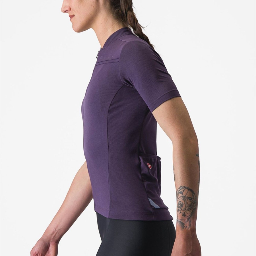 Castelli ANIMA 4 Jersey Dame Lilla | 576289XFJ