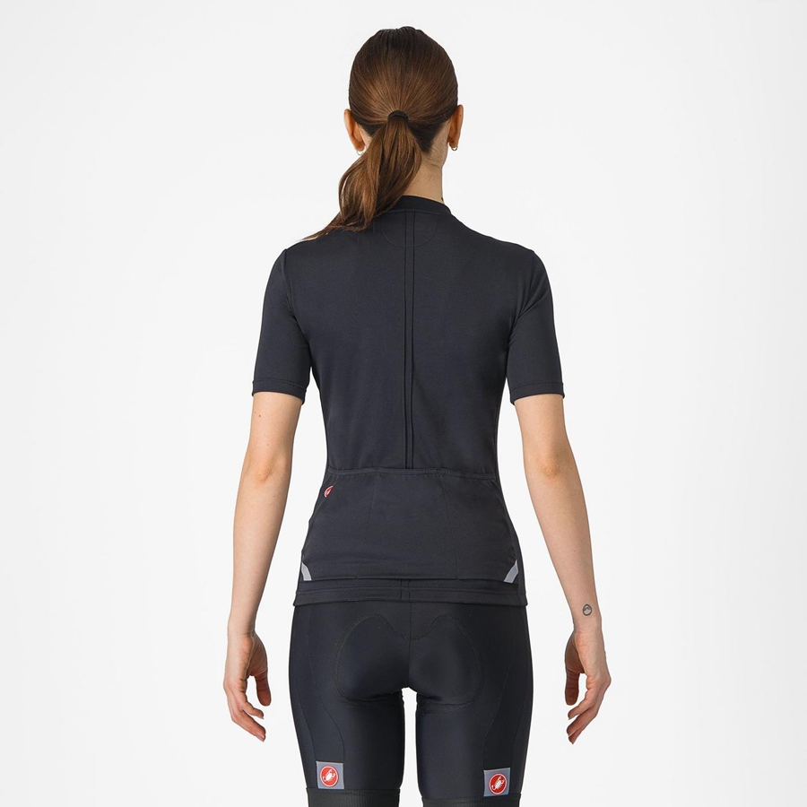 Castelli ANIMA 4 Jersey Dame Svarte | 725419LVR