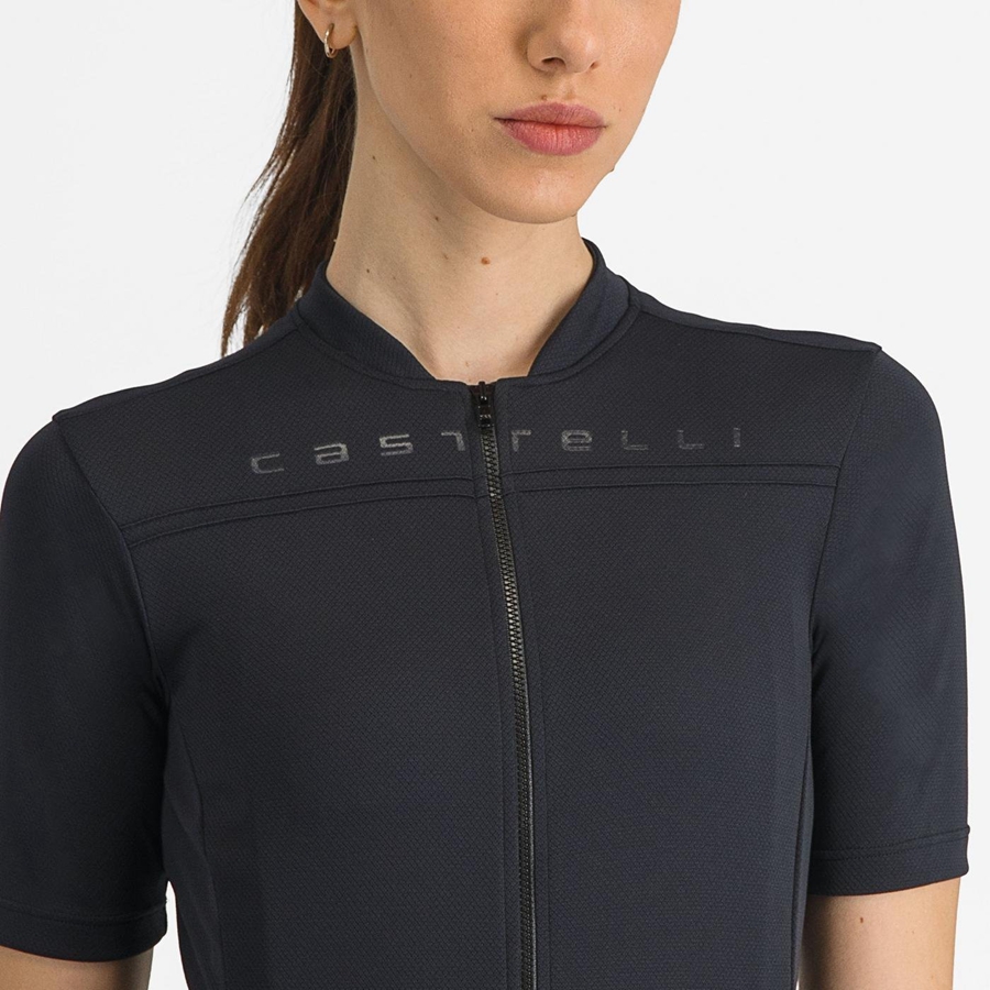 Castelli ANIMA 4 Jersey Dame Svarte | 725419LVR