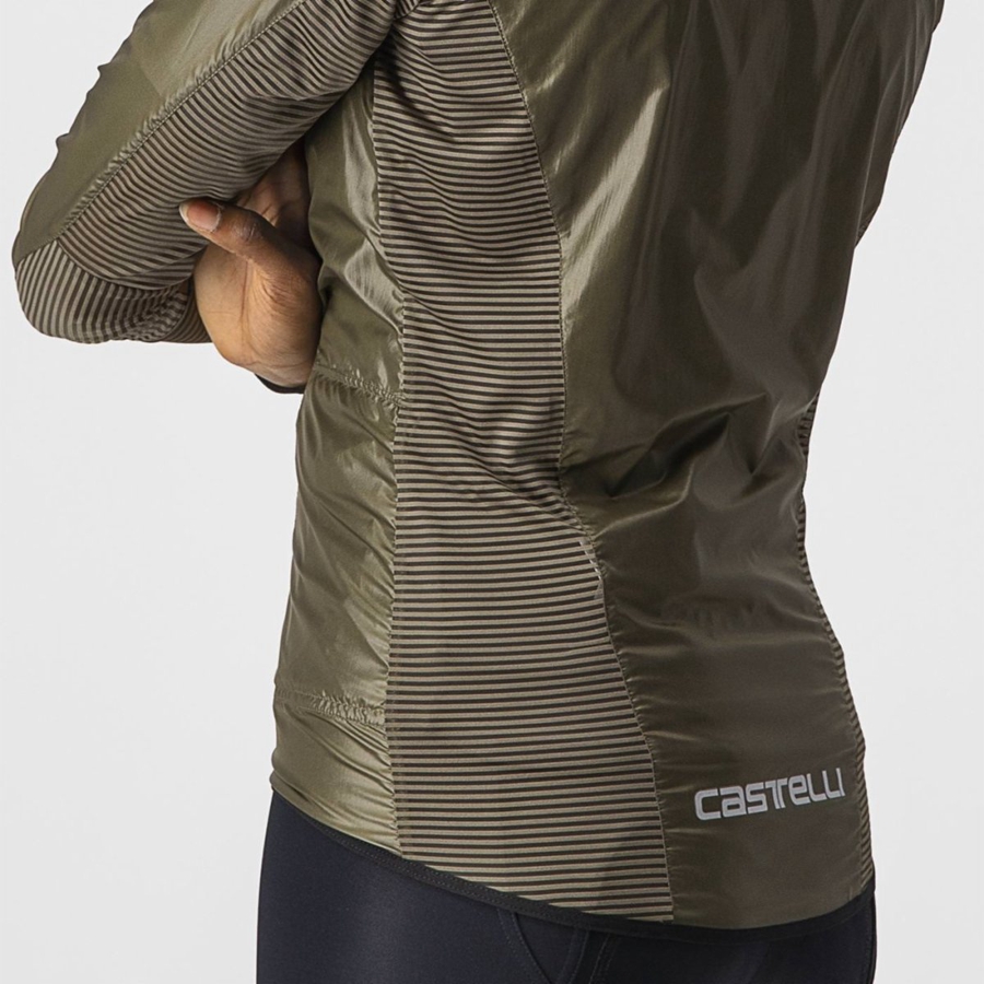 Castelli ARIA SHELL W Beskyttelse Dame Brune | 309268HNZ