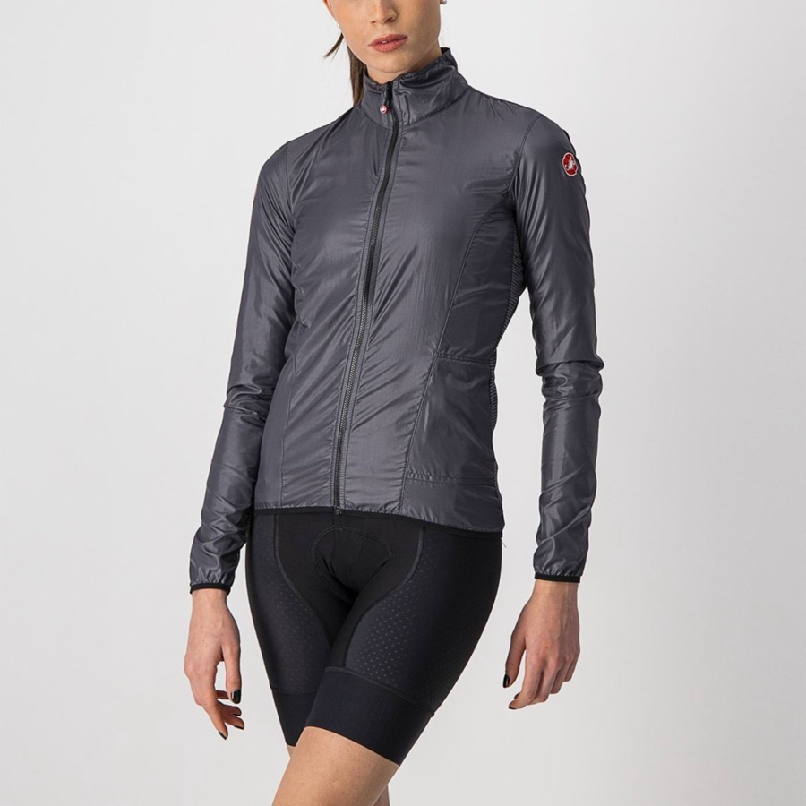 Castelli ARIA SHELL W Beskyttelse Dame Mørke Grå | 517409TLD