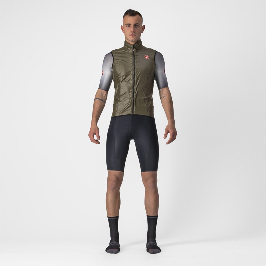 Castelli ARIA Vest Herre Brune | 942068QXW