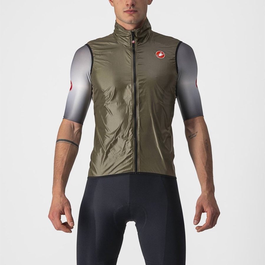 Castelli ARIA Vest Herre Brune | 942068QXW