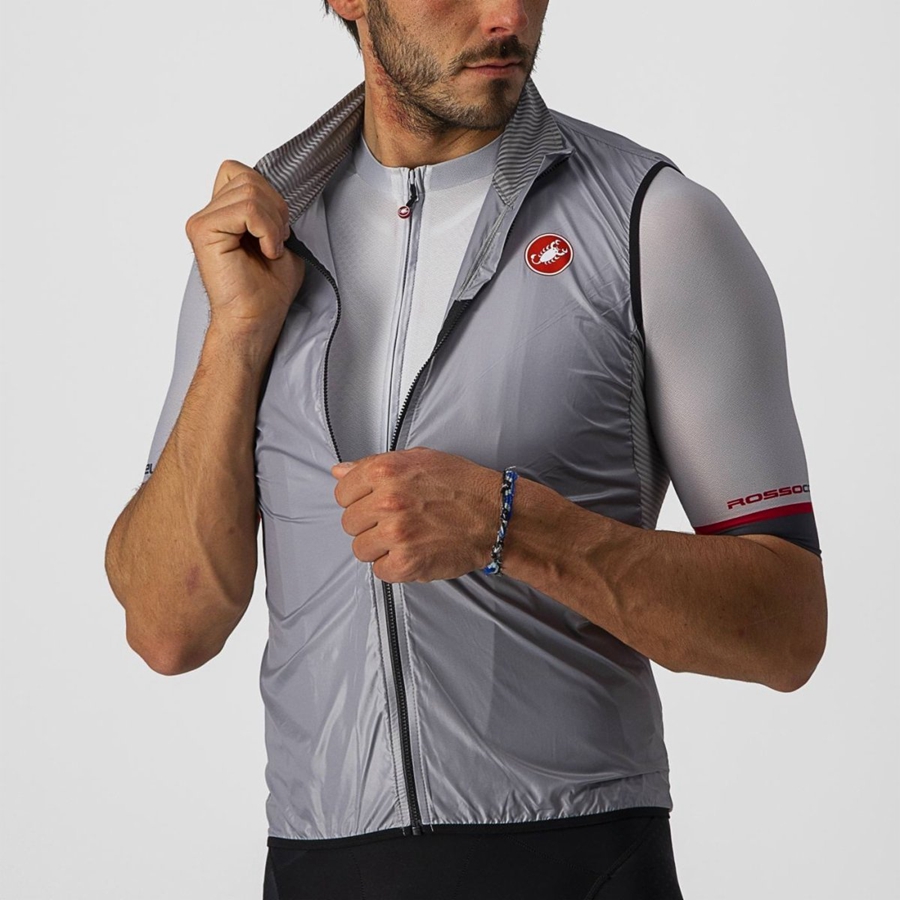 Castelli ARIA Vest Herre Sølv Grå | 905421GUZ