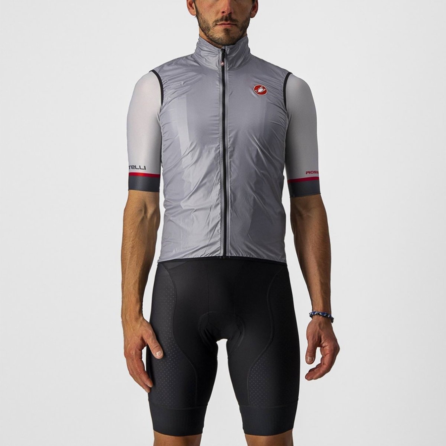 Castelli ARIA Vest Herre Sølv Grå | 905421GUZ