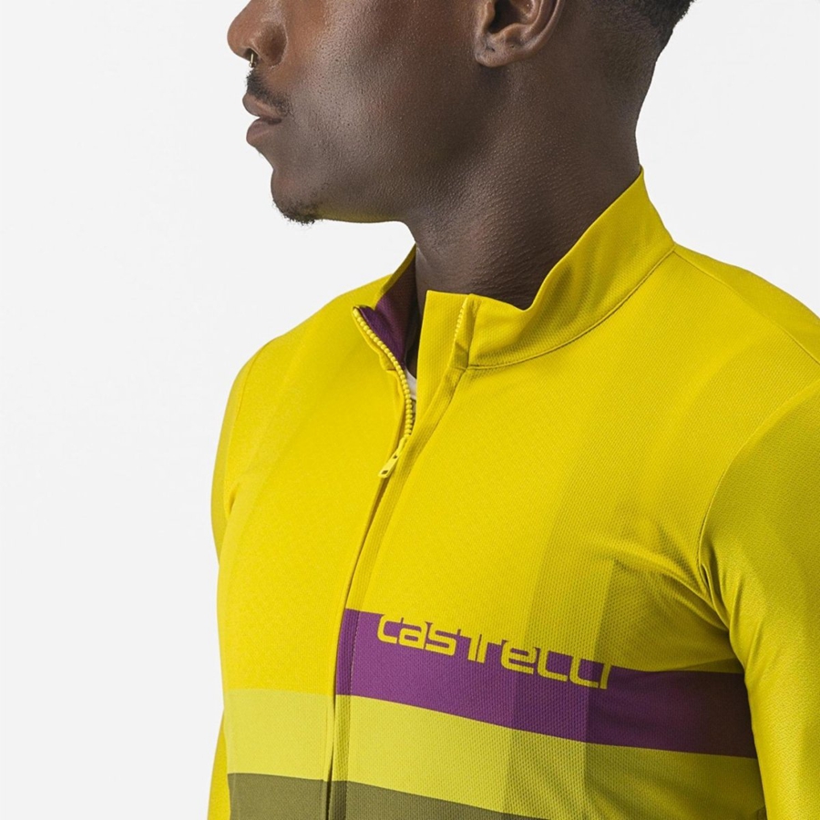 Castelli A BLOCCO Jersey Herre Grønn | 824150AOY