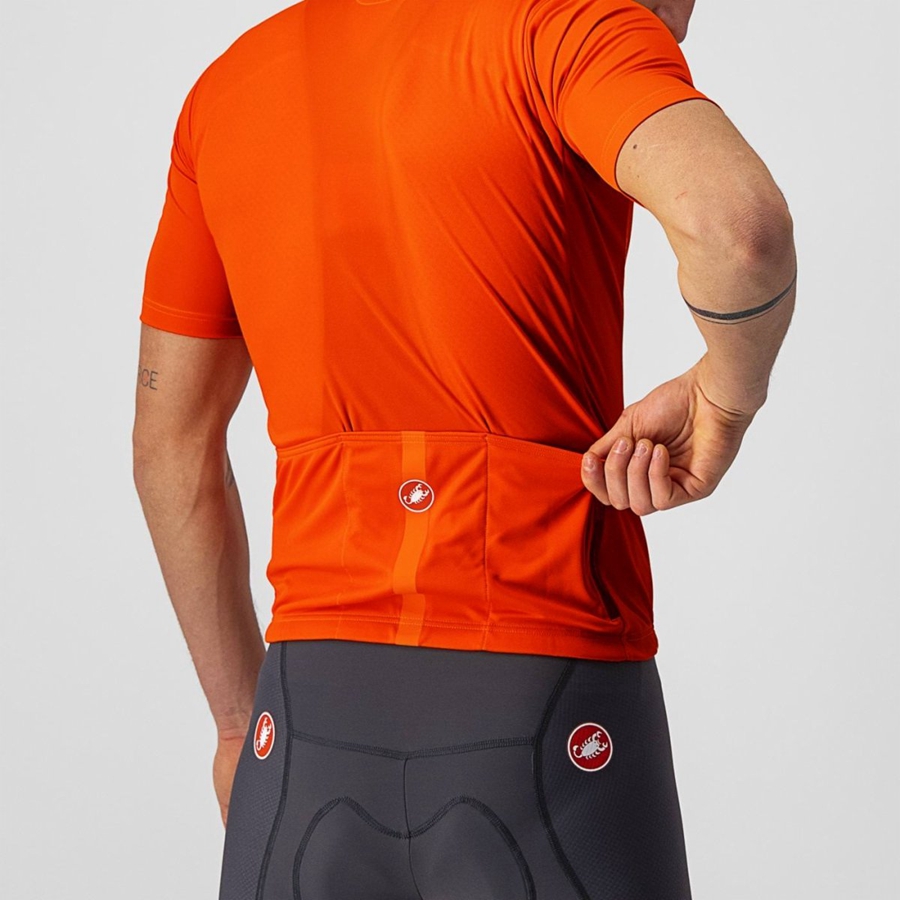 Castelli CLASSIFICA Jersey Herre Oransje | 586027CVU