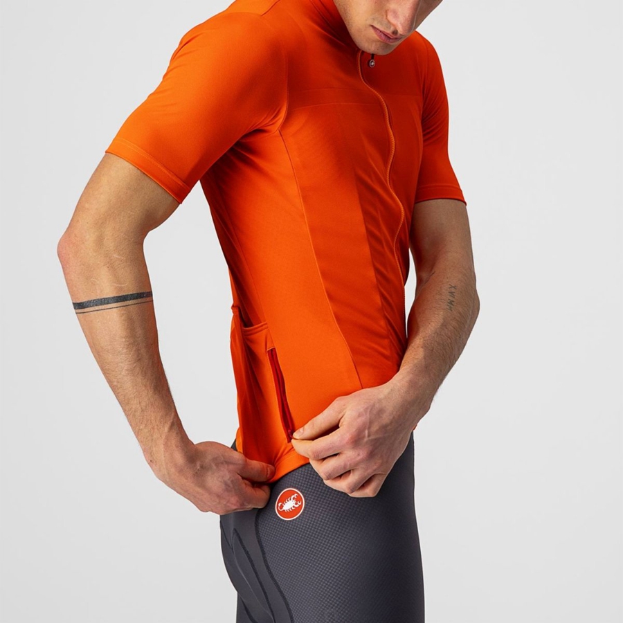 Castelli CLASSIFICA Jersey Herre Oransje | 586027CVU