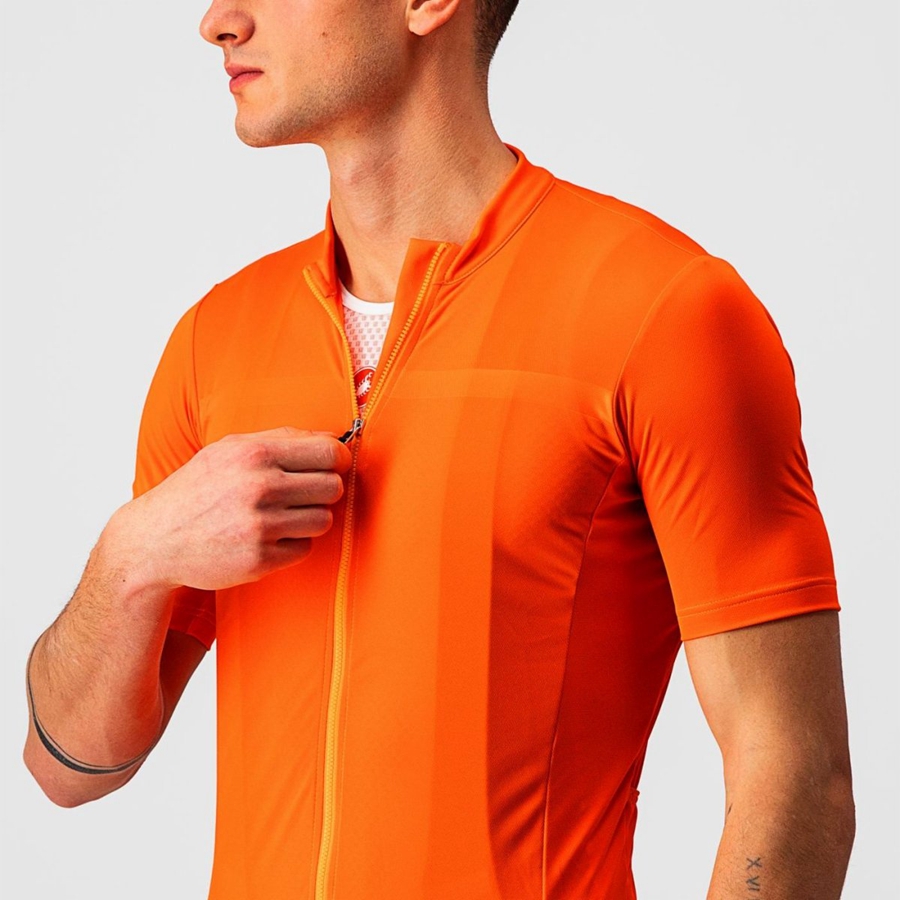 Castelli CLASSIFICA Jersey Herre Oransje | 586027CVU