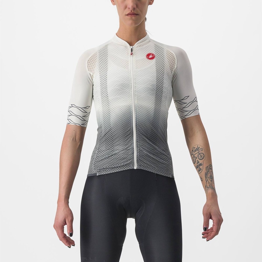 Castelli CLIMBER\'S 2.0 W Jersey Dame Hvite Olivengrønne | 612384QYO