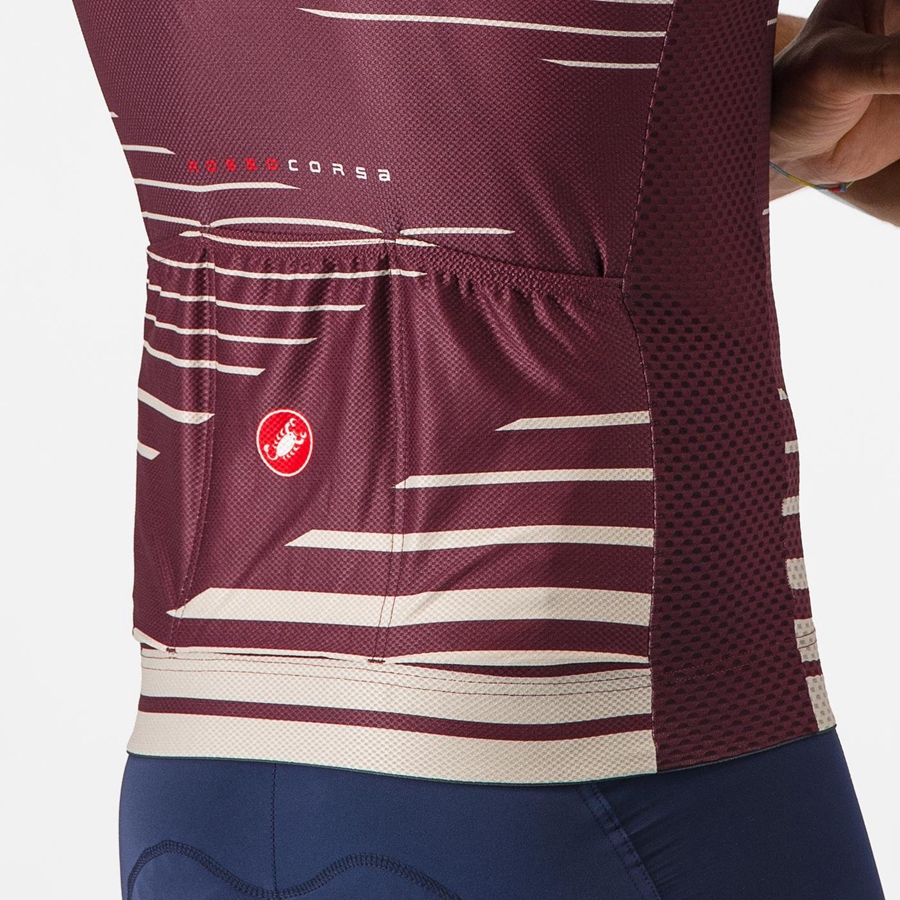 Castelli CLIMBER'S 4.0 Jersey Herre Dyp Burgunder Sølv | 607251MUO