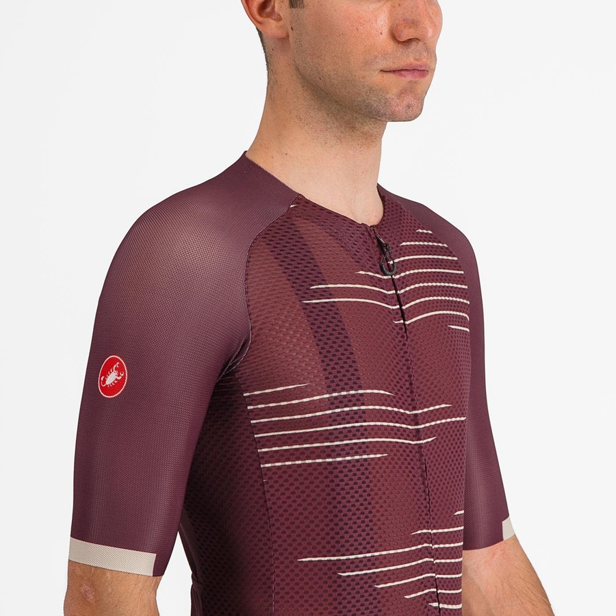 Castelli CLIMBER'S 4.0 Jersey Herre Dyp Burgunder Sølv | 607251MUO