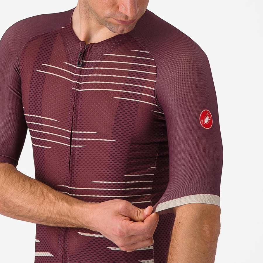 Castelli CLIMBER'S 4.0 Jersey Herre Dyp Burgunder Sølv | 607251MUO