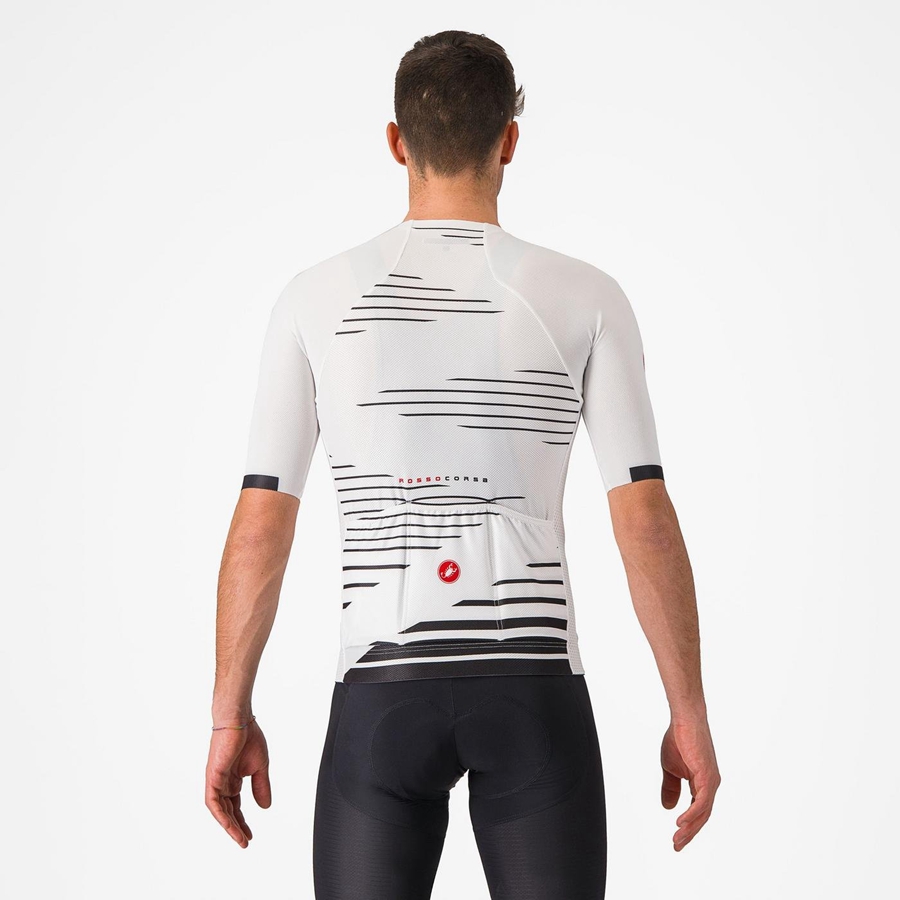 Castelli CLIMBER'S 4.0 Jersey Herre Hvite Svarte | 015482GMT