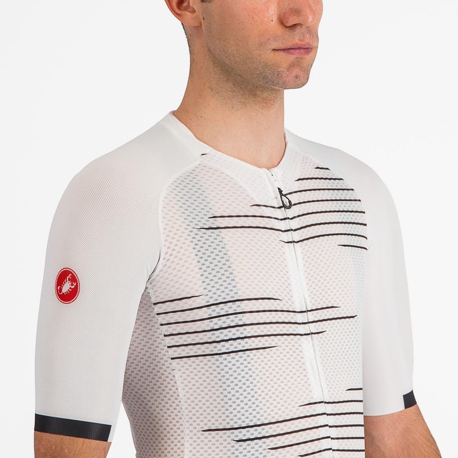 Castelli CLIMBER'S 4.0 Jersey Herre Hvite Svarte | 015482GMT