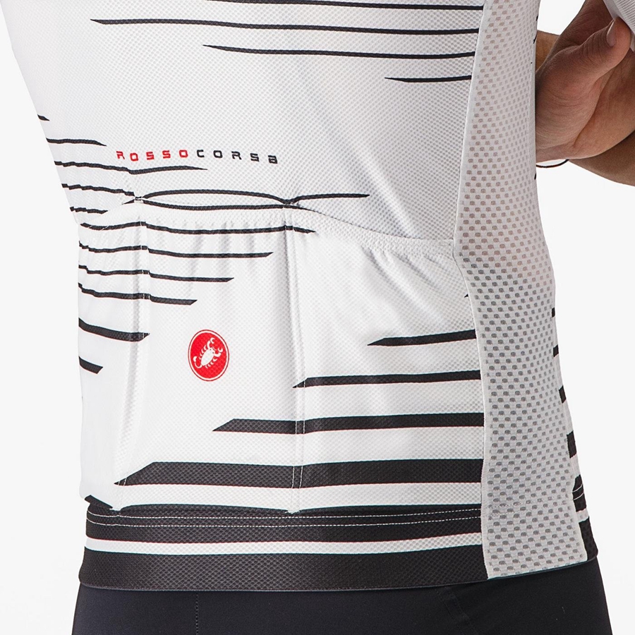 Castelli CLIMBER'S 4.0 Jersey Herre Hvite Svarte | 015482GMT