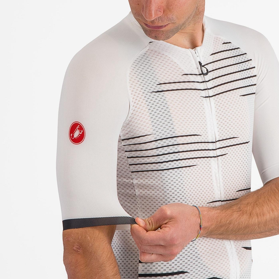 Castelli CLIMBER'S 4.0 Jersey Herre Hvite Svarte | 015482GMT