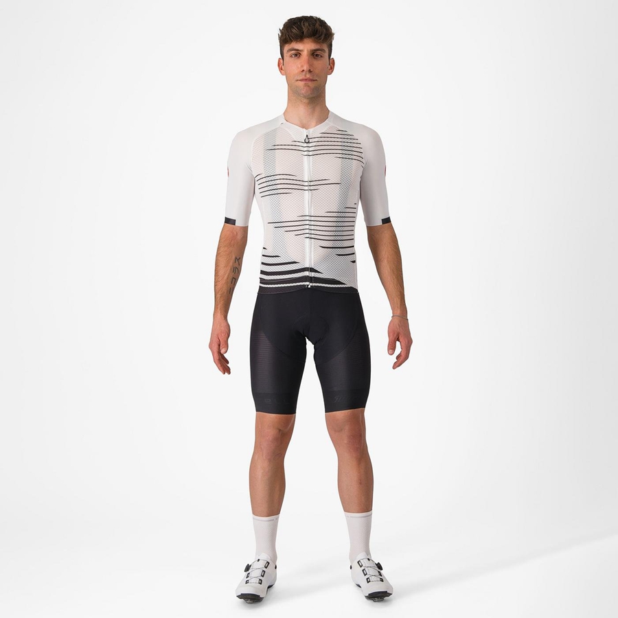 Castelli CLIMBER'S 4.0 Jersey Herre Hvite Svarte | 015482GMT