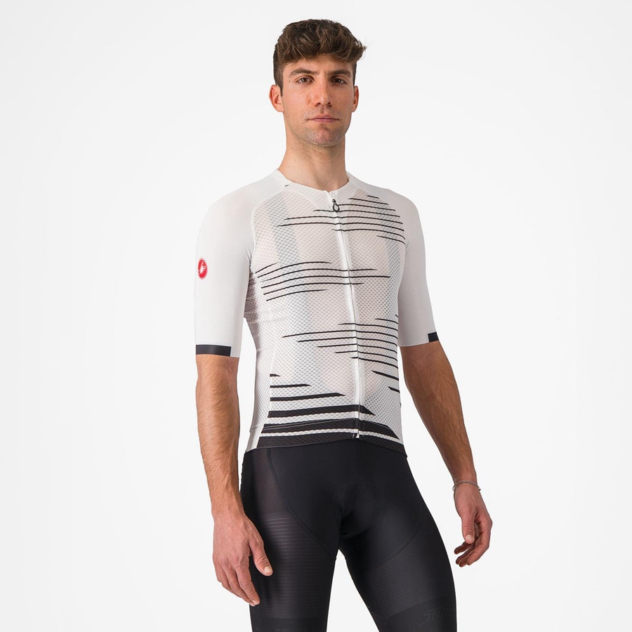 Castelli CLIMBER\'S 4.0 Jersey Herre Hvite Svarte | 015482GMT