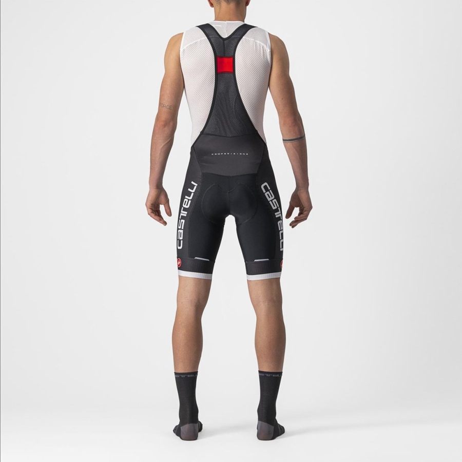 Castelli COMPETIZIONE KIT Shorts Med Smekke Herre Svarte Sølv Grå | 958321TEH