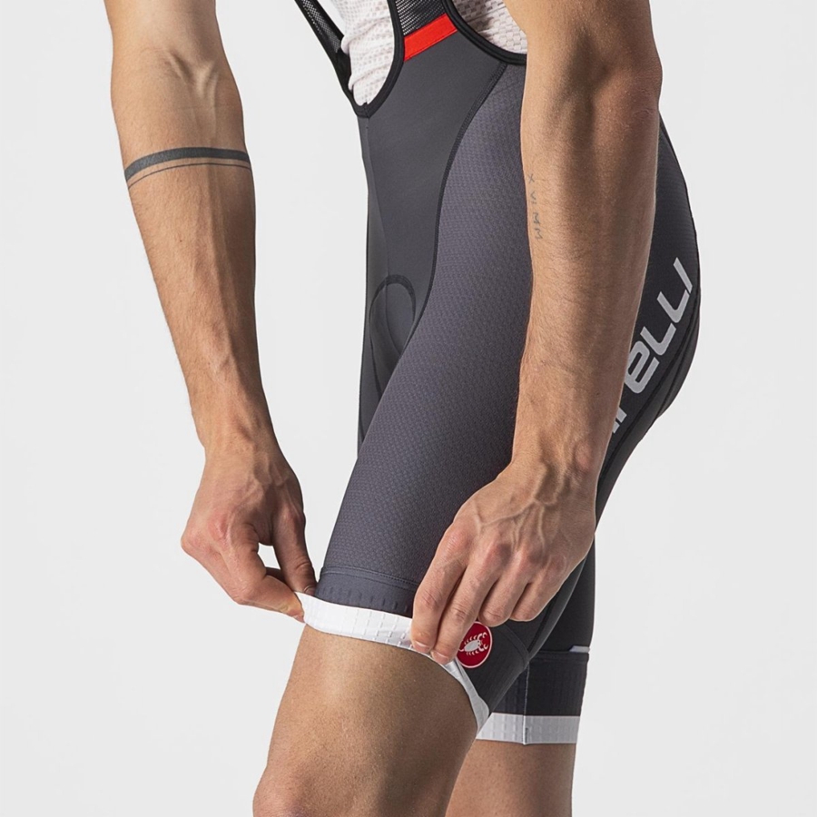 Castelli COMPETIZIONE KIT Shorts Med Smekke Herre Mørke Grå Sølv Grå | 078129VCJ