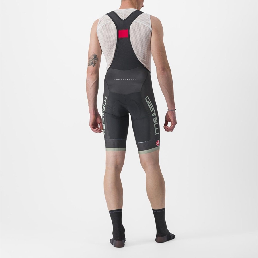 Castelli COMPETIZIONE KIT Shorts Med Smekke Herre Svarte Grønn | 249173GOT