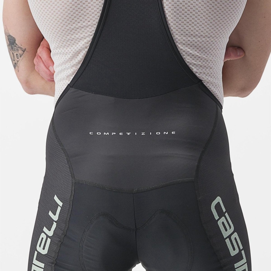 Castelli COMPETIZIONE KIT Shorts Med Smekke Herre Svarte Grønn | 249173GOT