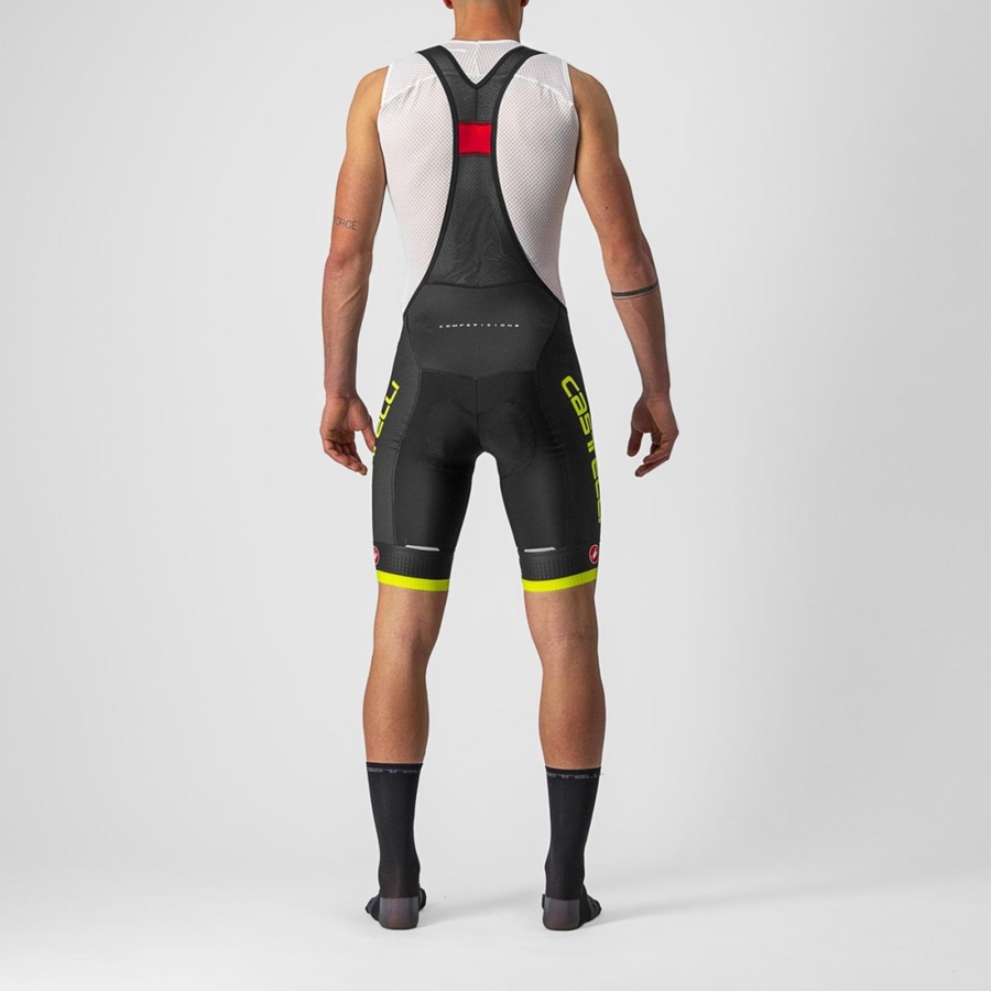 Castelli COMPETIZIONE KIT Shorts Med Smekke Herre Svarte Lyse Grønn | 640217DZS