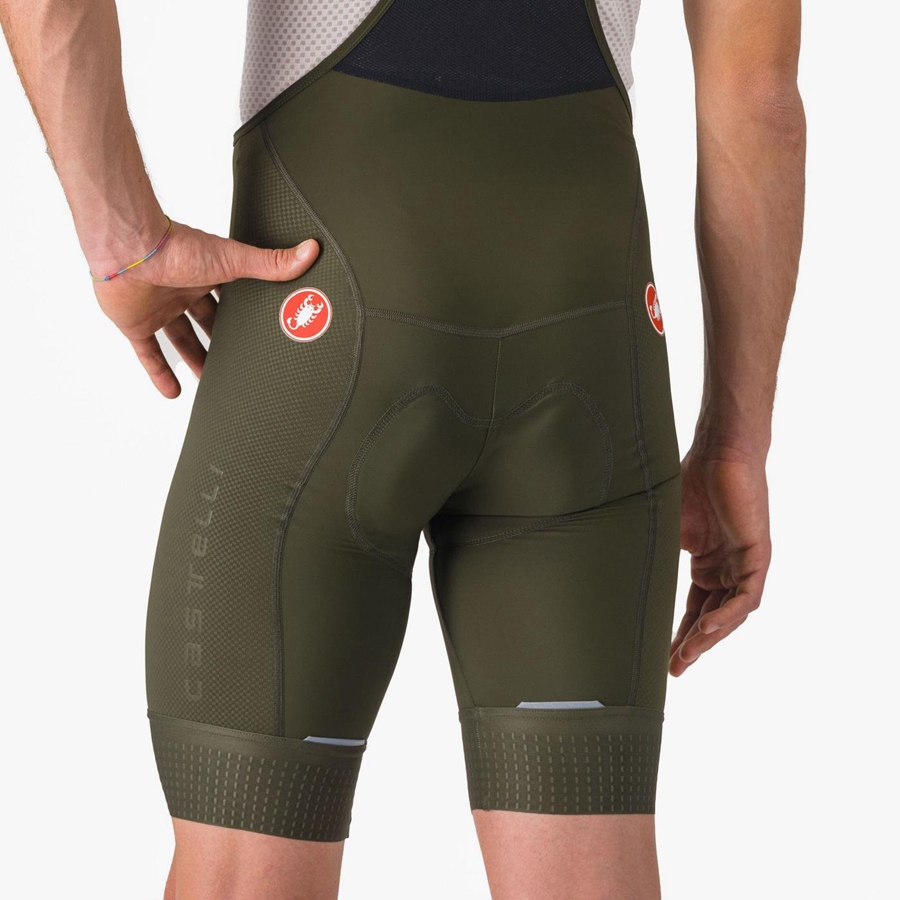 Castelli COMPETIZIONE Shorts Med Smekke Herre Dyp Grønn | 165280NOX