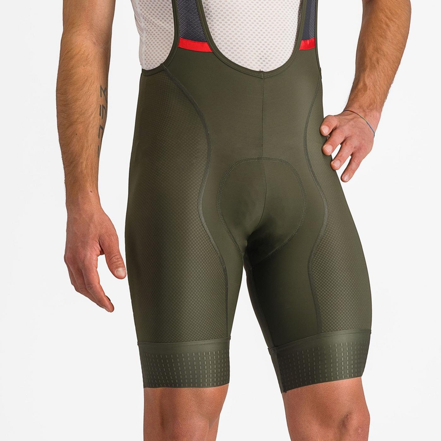 Castelli COMPETIZIONE Shorts Med Smekke Herre Dyp Grønn | 165280NOX