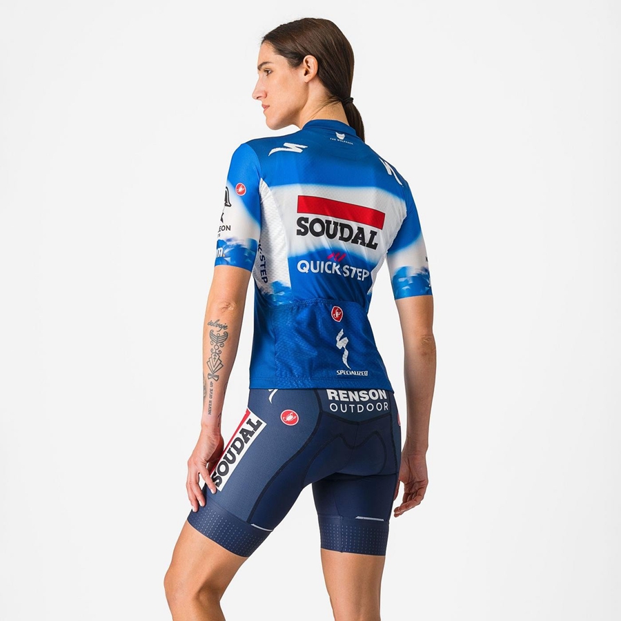 Castelli COMPETIZIONE W Shorts Dame Blå Hvite | 579208VTR