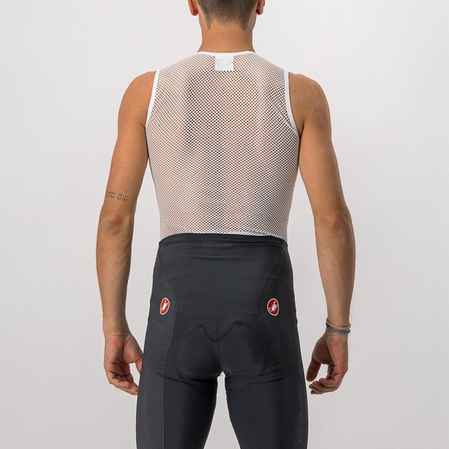 Castelli CORE MESH 3 SLEEVELESS Basislag Herre Hvite | 306471FCK