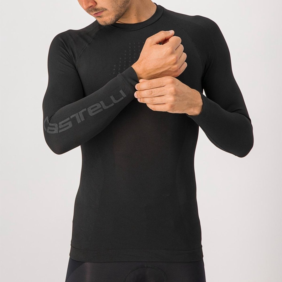 Castelli CORE SEAMLESS Basislag Herre Svarte | 276531KUM