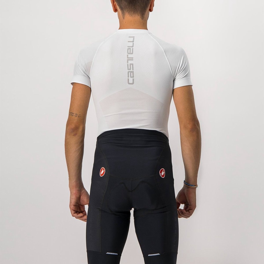 Castelli CORE SEAMLESS SS Basislag Herre Hvite | 694371WIU