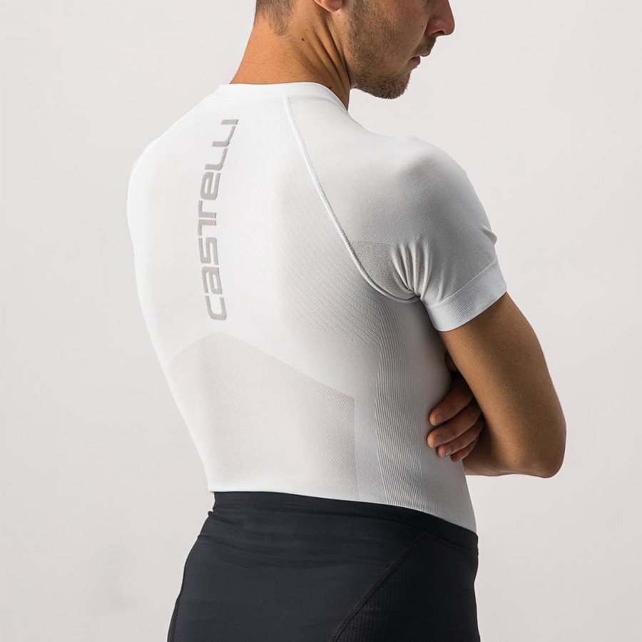 Castelli CORE SEAMLESS SS Basislag Herre Hvite | 694371WIU