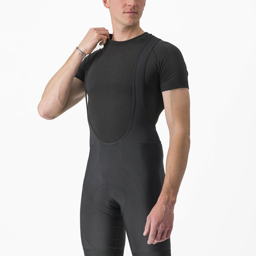 Castelli CORE SEAMLESS SS Basislag Herre Svarte | 892750MVK