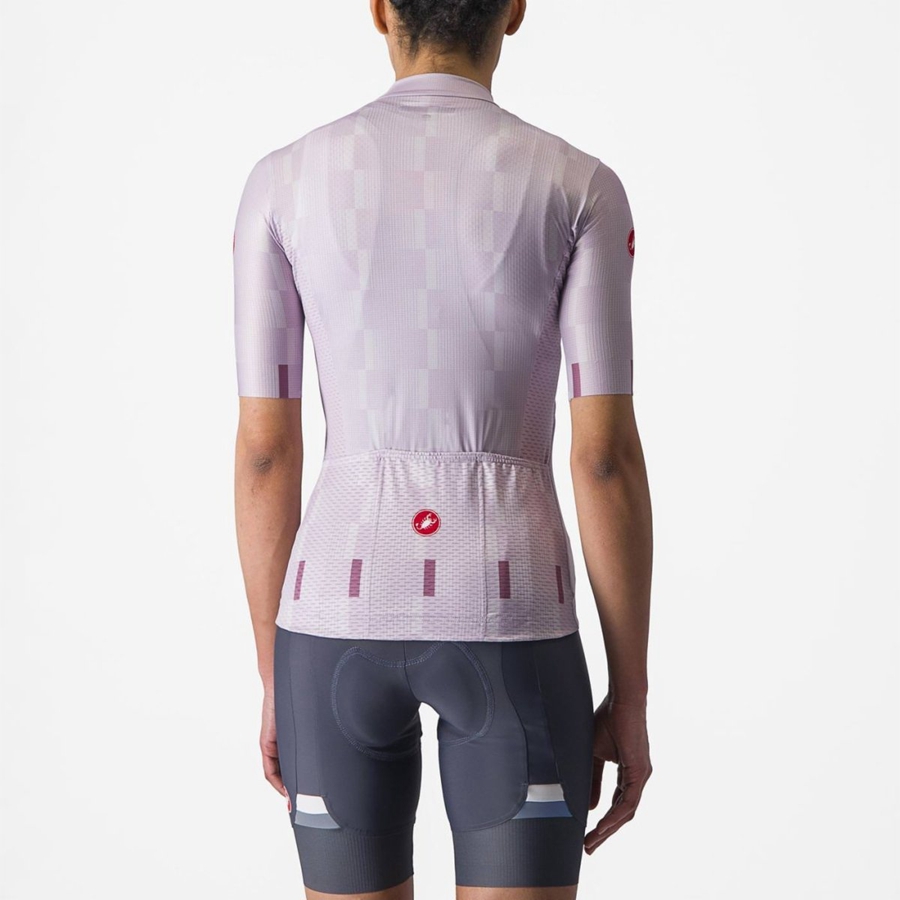 Castelli DIMENSIONE Jersey Dame Lilla Hvite Dyp Lilla | 405316AWV