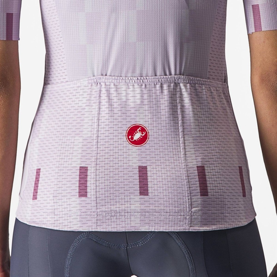 Castelli DIMENSIONE Jersey Dame Lilla Hvite Dyp Lilla | 405316AWV