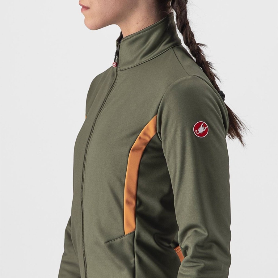 Castelli DINAMICA 2 Jakker Dame Grønn | 173802WUB