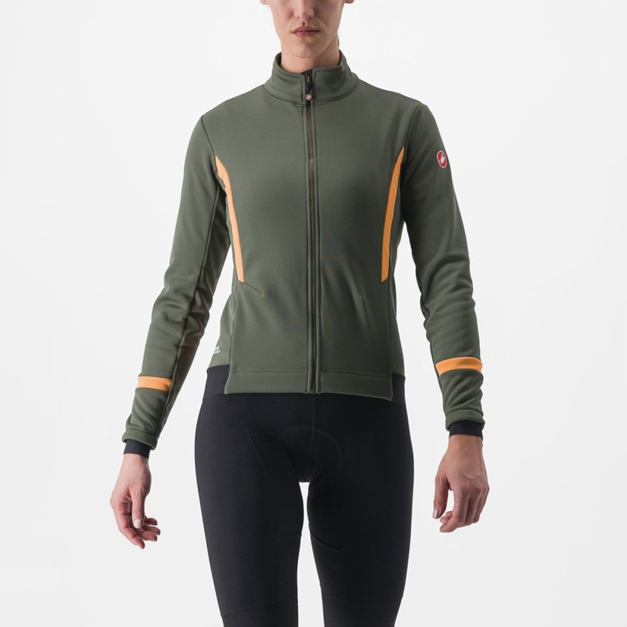 Castelli DINAMICA 2 Jakker Dame Grønn | 173802WUB