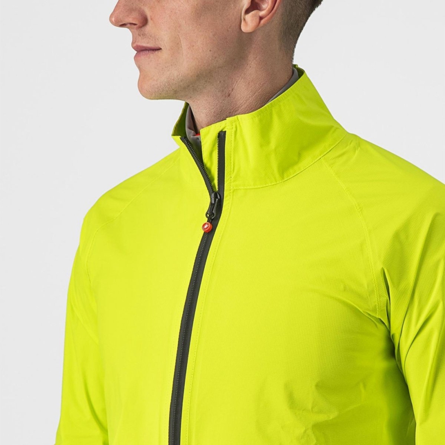 Castelli EMERGENCY 2 RAIN Beskyttelse Herre Lyse Grønn | 860973HLJ