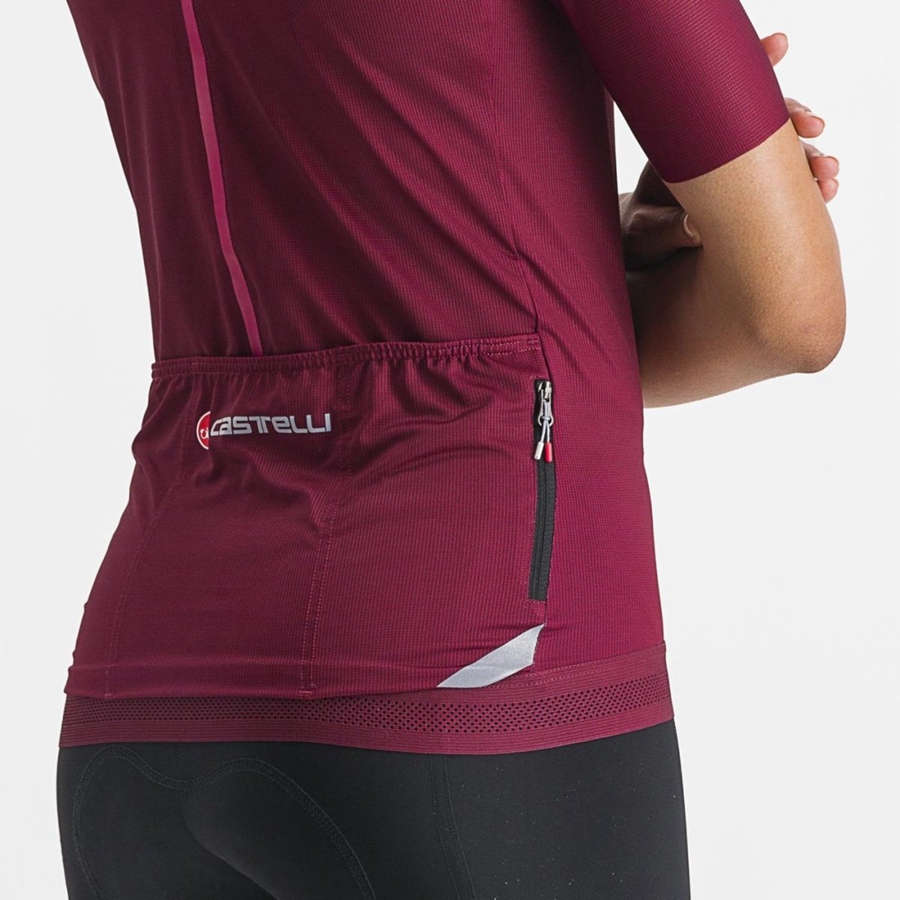 Castelli ENDURANCE W Jersey Dame Burgunder | 971230NLX