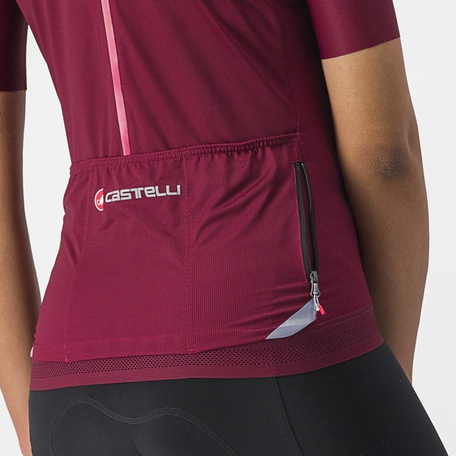 Castelli ENDURANCE W Jersey Dame Burgunder | 971230NLX