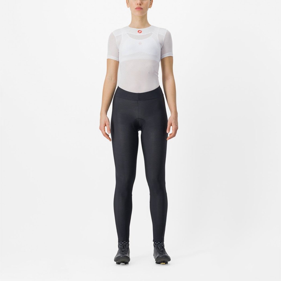 Castelli ENTRATA W Leggings Dame Svarte | 620831STV