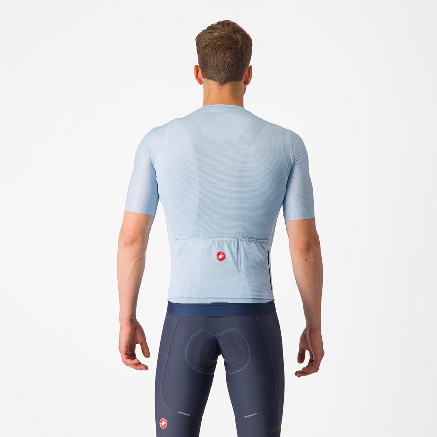 Castelli ESPRESSO Jersey Herre Blå Blå | 658204QXK