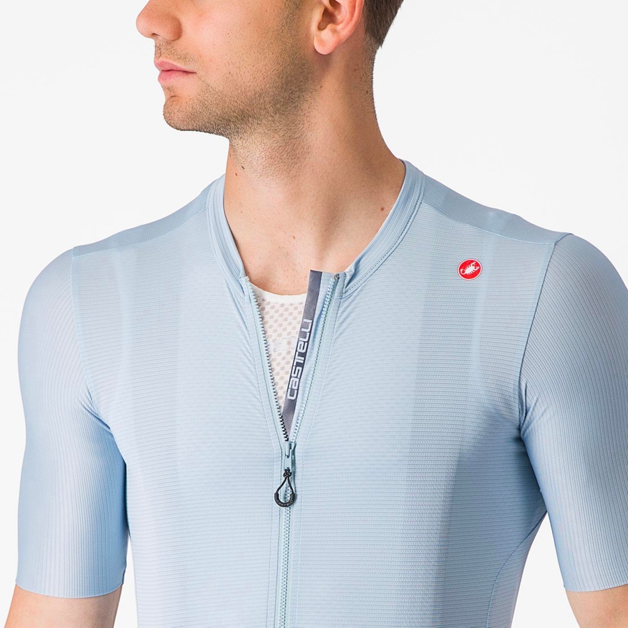 Castelli ESPRESSO Jersey Herre Blå Blå | 658204QXK