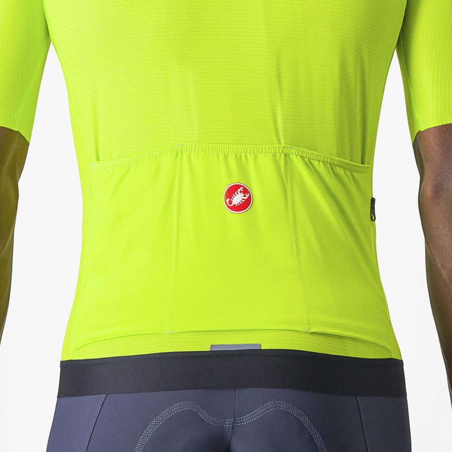 Castelli ESPRESSO Jersey Herre Lyse Grønn Dyp Grønn | 751342RMA