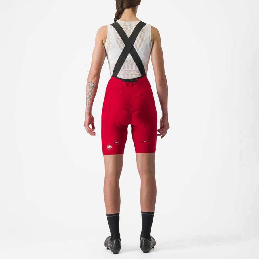 Castelli ESPRESSO W DT Shorts Med Smekke Dame Rød | 425680HVY