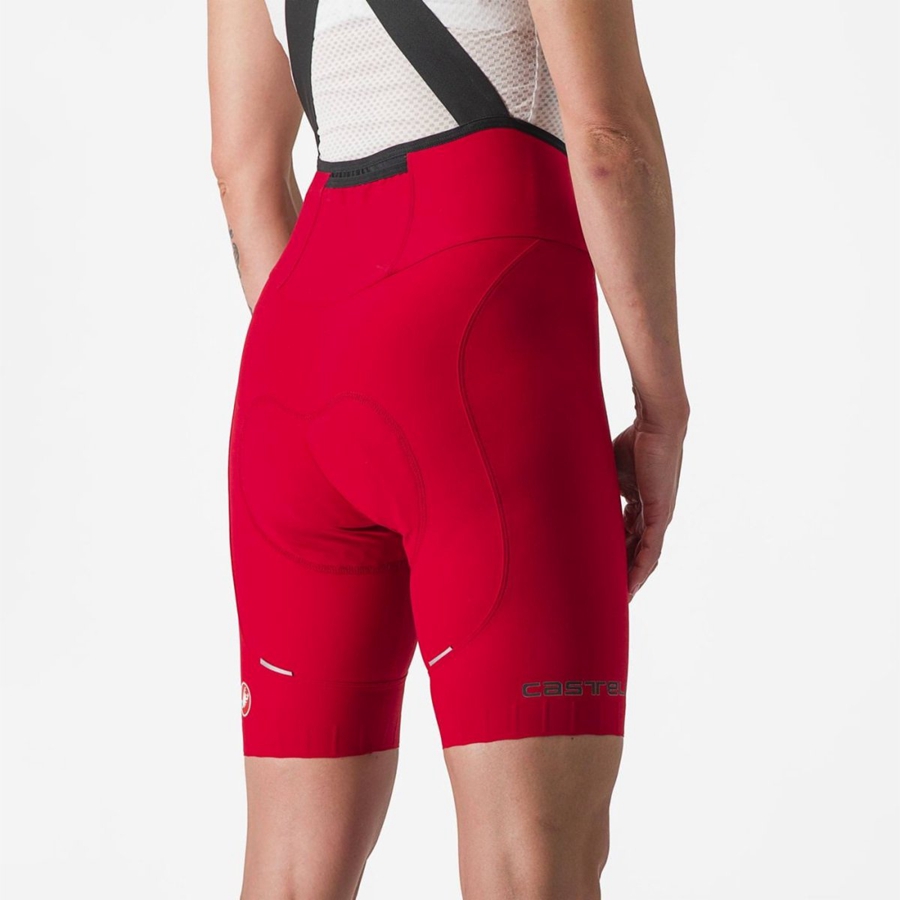 Castelli ESPRESSO W DT Shorts Med Smekke Dame Rød | 425680HVY