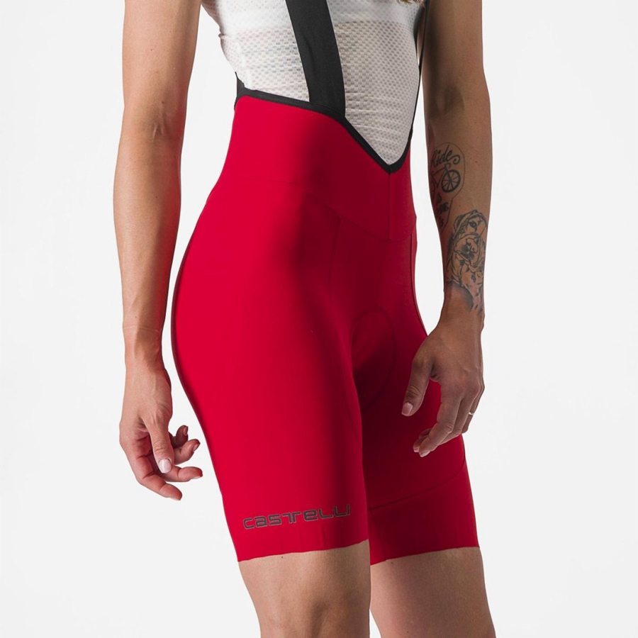 Castelli ESPRESSO W DT Shorts Med Smekke Dame Rød | 425680HVY